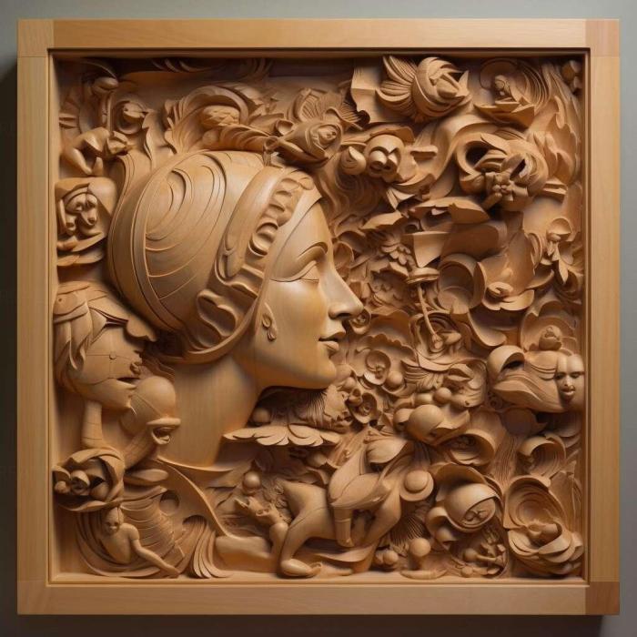 نموذج ثلاثي الأبعاد لآلة CNC 3D Art 